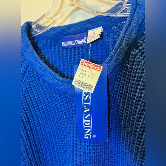 Vintage Bradlees royal blue sweater with tags size M Prides Landing - Picture 6 of 8